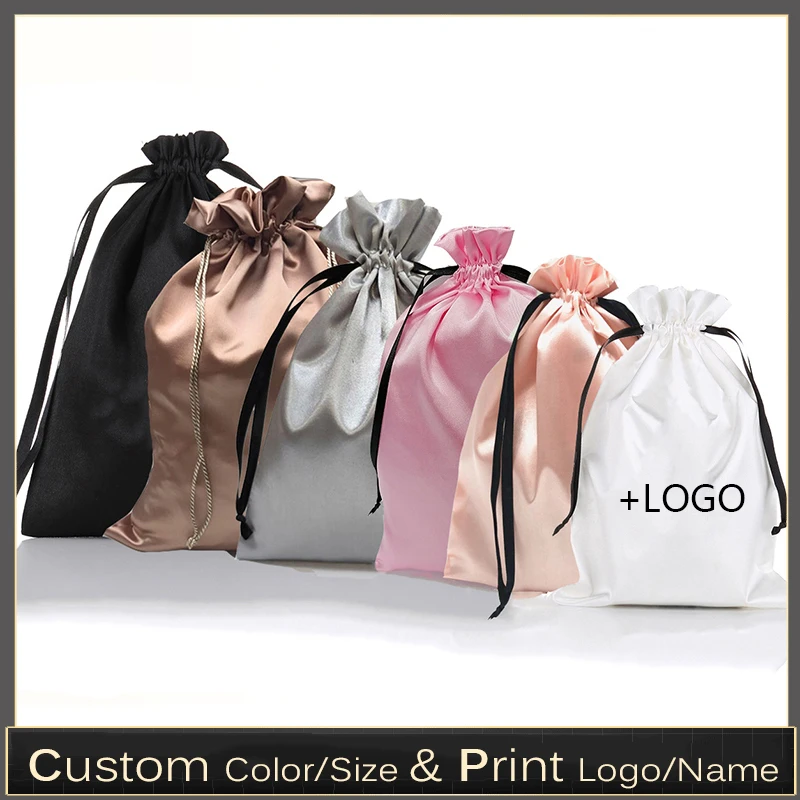 Luxury Bags For School - 10 STKS Aangepaste Satijnen Extensions Haartassen