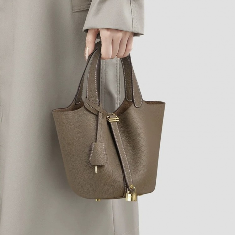 Luxury Bags Jacquemus - Klassieke Plantaardige BasketpuDameshandtas Eenvoudige Emmertas Moedertas