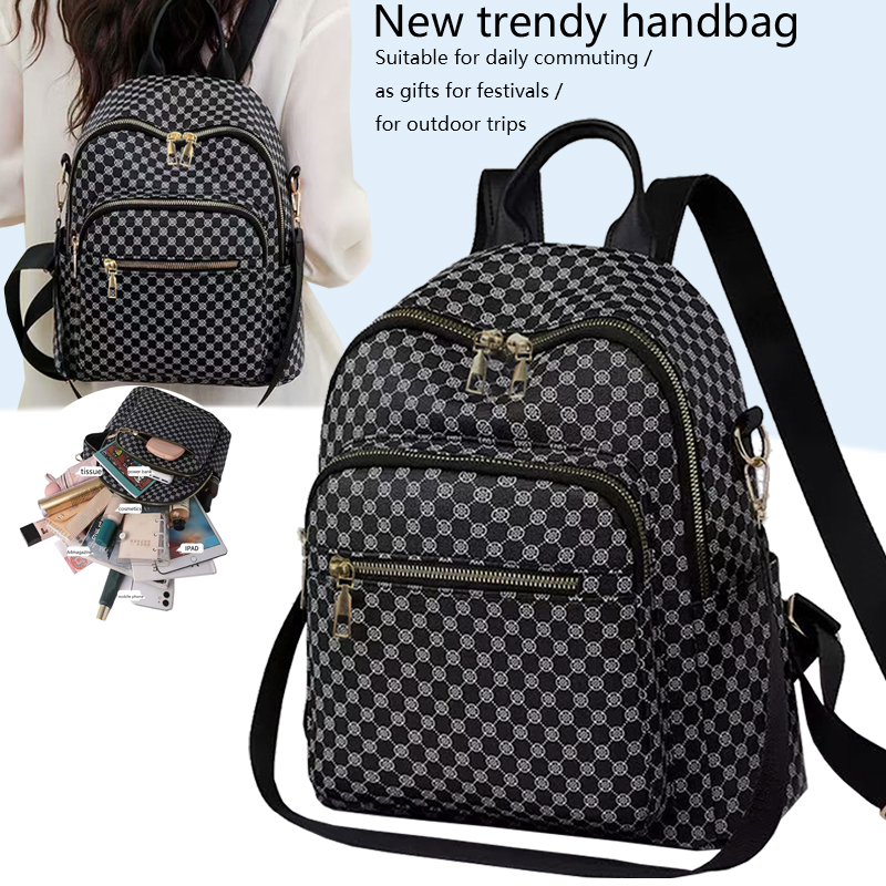 Weekender Bag Duffle - Chique vintage rugzak met geometrisch patroon,