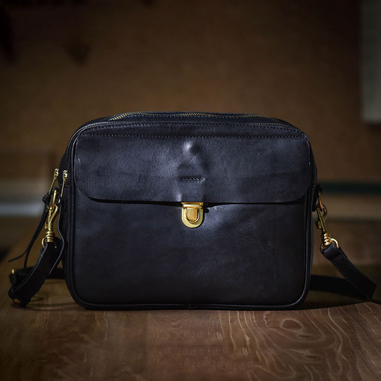 Luxury Bags Made In China - 2025 Retro Heren Handgemaakte Meerlaagse Crossbody