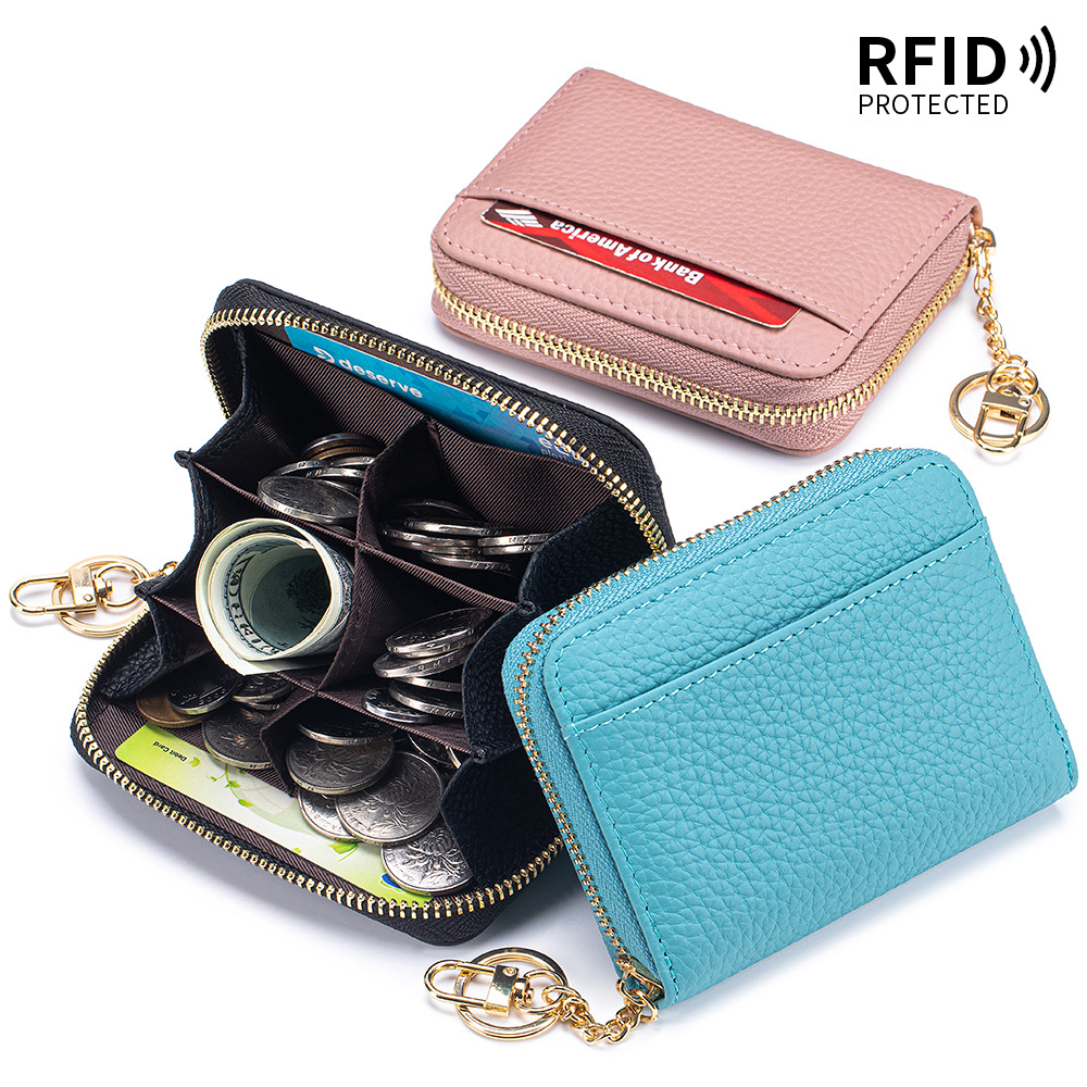 Luxury Bags Made In China - Echt leer Luxe creditcardhouders Draagbare RFID-blokkering