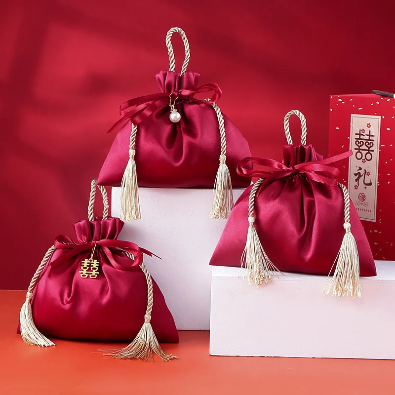 Luxury Bags For School - 10 Stuks Luxe Verpakking Trekkoord Fluwelen