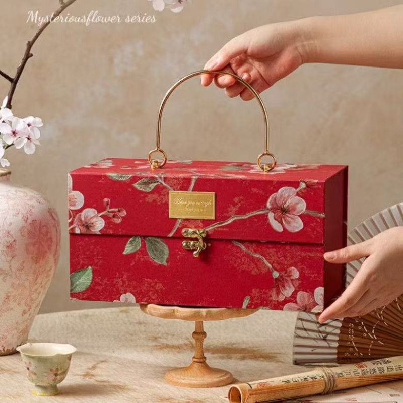 Luxury Bags For School - Dikker veelkleurige metalen draagbare geschenkdoos Bruiloft