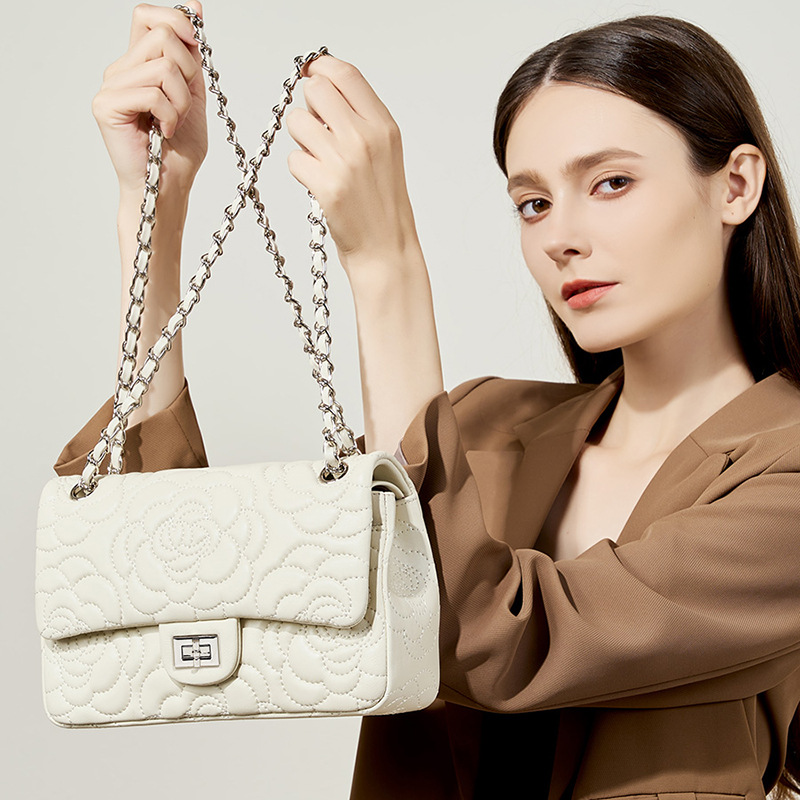 Luxury Bags For School - Topgraan hoogland lamsvacht schoudertas echt leer