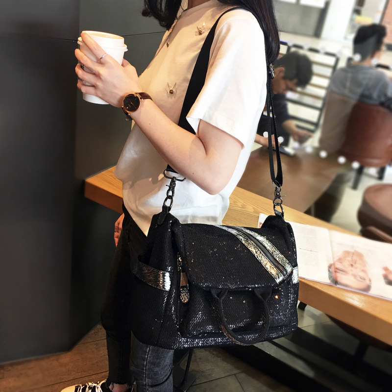 Nieuwe Dames Nylon Pailletten  - Luxury Bags For School recensie en prijs