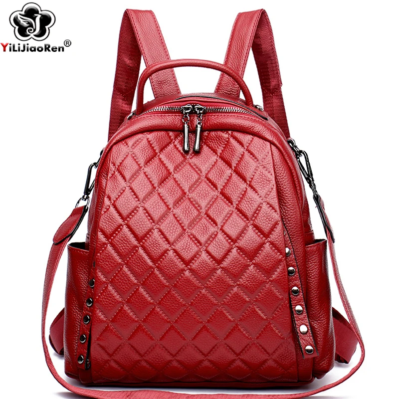 Echt lederen rugzak dames scho - Luxury Bags For School recensie en prijs